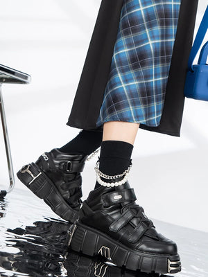 Black Women's Lace Up Ankle Boots