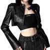 Black Women's Motorcycle Jacket