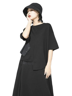 Black Women's T Shirts Plain