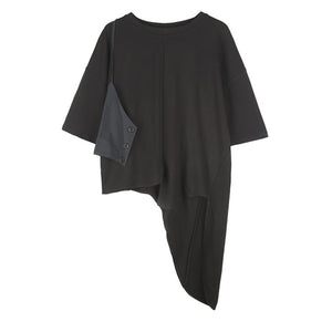 Black Women's T Shirts Plain