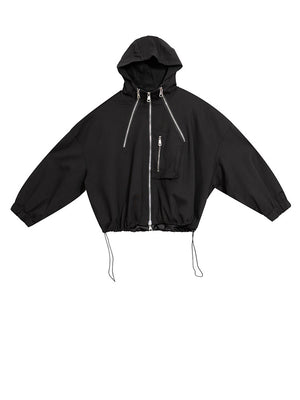 Black Women's Zip Up Jacket