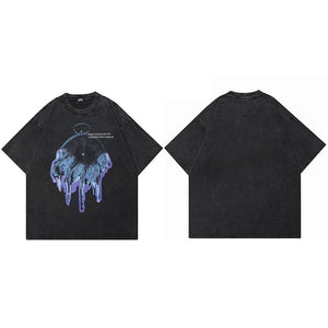 Black Y2K Aesthetic Graphic T Shirt