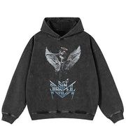 Black Y2K Graphic Hoodies