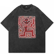 Black Y2K Graphic Tees
