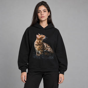 Black Y2K Hoodies – worn by a woman