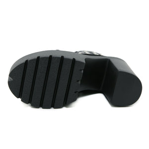 Black Y2K Lace Up Shoes