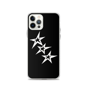 Black Y2K Phone Case with Stars
