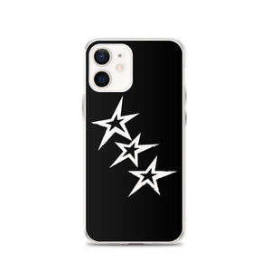 Black Y2K Phone Case with Stars