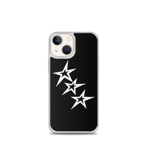 Black Y2K Phone Case with Stars