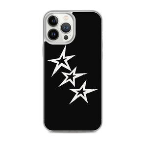 Black Y2K Phone Case with Stars