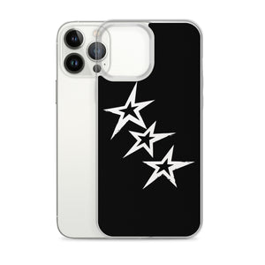 Black Y2K Phone Case with Stars