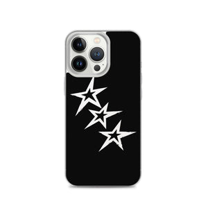 Black Y2K Phone Case with Stars
