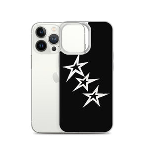 Black Y2K Phone Case with Stars