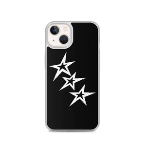 Black Y2K Phone Case with Stars