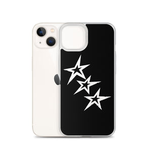 Black Y2K Phone Case with Stars