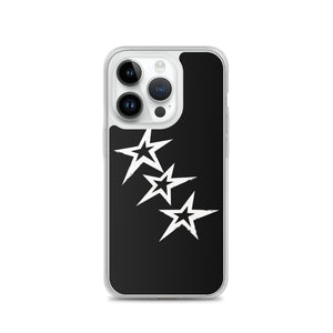 Black Y2K Phone Case with Stars