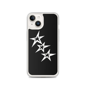Black Y2K Phone Case with Stars