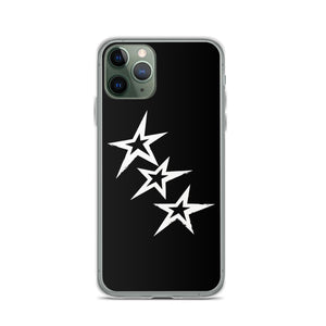 Black Y2K Phone Case with Stars