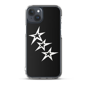 Black Y2K Phone Case with Stars