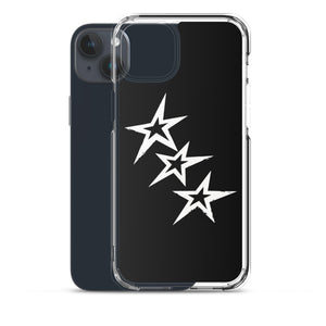 Black Y2K Phone Case with Stars