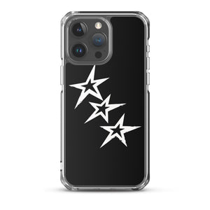 Black Y2K Phone Case with Stars