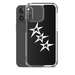 Black Y2K Phone Case with Stars
