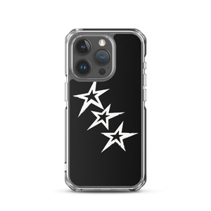 Black Y2K Phone Case with Stars