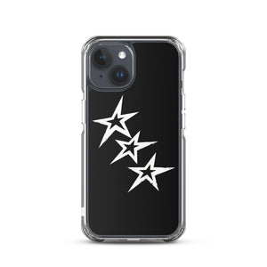 Black Y2K Phone Case with Stars