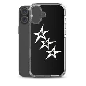 Black Y2K Phone Case with Stars