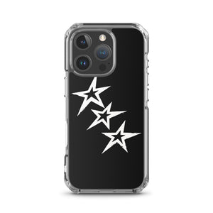 Black Y2K Phone Case with Stars