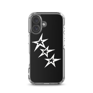 Black Y2K Phone Case with Stars