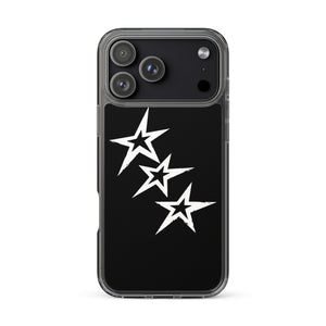 Black Y2K Phone Case with Stars