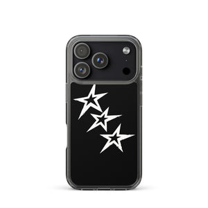 Black Y2K Phone Case with Stars