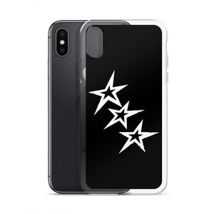 Black Y2K Phone Case with Stars
