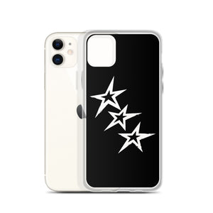 Black Y2K Phone Case with Stars
