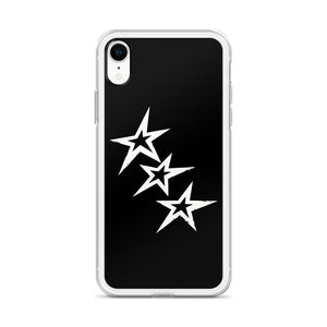 Black Y2K Phone Case with Stars