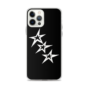 Black Y2K Phone Case with Stars