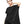 Black Zipper T-shirt Women Short Sleeve