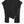 Black Zipper T-shirt Women Short Sleeve