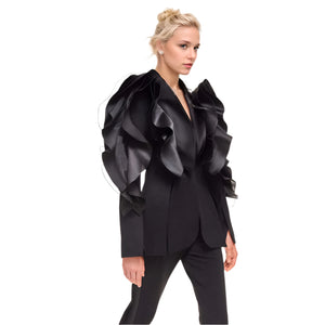 Blazer Asymmetric Jacket Women Spring