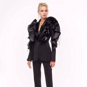 Blazer Asymmetric Jacket Women Spring