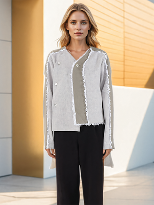 Blazer Asymmetric Women Jacket Spring