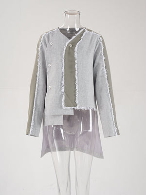 Blazer Asymmetric Women Jacket Spring