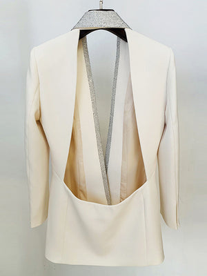 Blazer Backless Women Jacket Spring