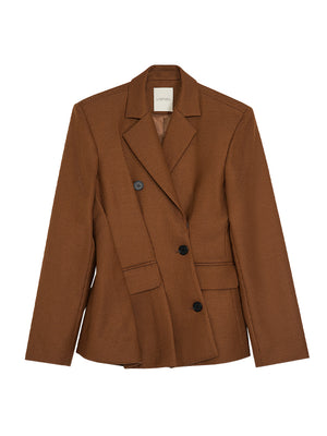 Blazer Brown Jacket Women Spring