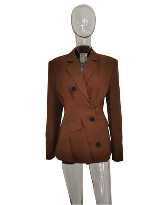 Blazer Brown Jacket Women Spring
