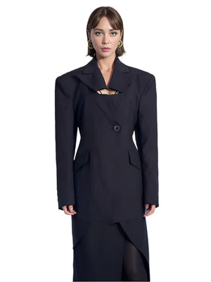 Blazer Cut Out Jacket Women Spring