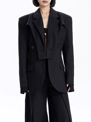 Blazer Deconstruction Women Spring Jacket