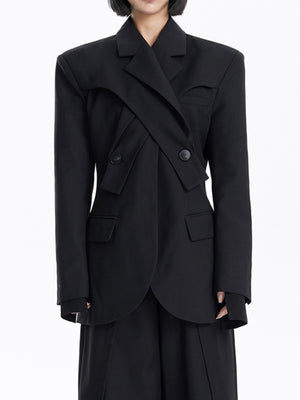 Blazer Deconstruction Women Spring Jacket