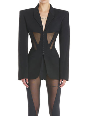 Blazer Notched Collar Women Spring